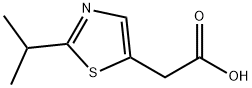 (2-Isopropyl-thiazol-5-yl)-acetic acid Struktur