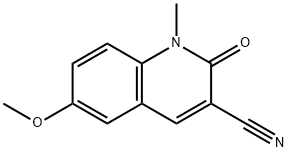 6-Methoxy-1-methyl-2-oxo-1,2-dihydro-quinoline-3-carbonitrile Struktur