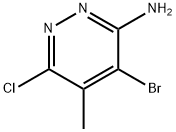 4-bromo-6-chloro-5-methylpyridazin-3-amine Struktur