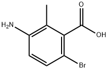 3-amino-6-bromo-2-methylbenzoic acid Struktur