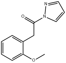 2-(2-methoxyphenyl)-1-pyrazol-1-ylethanone Struktur