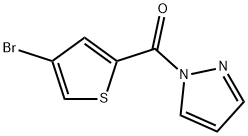 (4-bromothiophen-2-yl)-pyrazol-1-ylmethanone Struktur