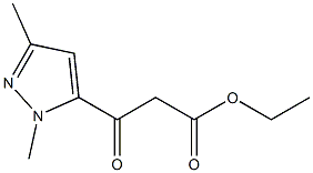 ethyl 3-(1,3-dimethyl-1H-pyrazol-5-yl)-3-oxopropanoate Struktur