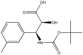 N-(Tert-Butoxy)Carbonyl (2S,3S)-3-Amino-2-hydroxy-3-m-tolylpropionic acid Struktur