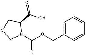 N-Cbz-R-4-Thiazolidinecarboxylic acid Struktur