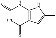 6-METHYL-2-MERCAPTO-7H-PYRROLO[2,3-D]PYRIMIDIN-4-OL Struktur