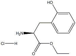 L-2-hydroxy-Phenylalanine ethyl ester hydrochloride Struktur