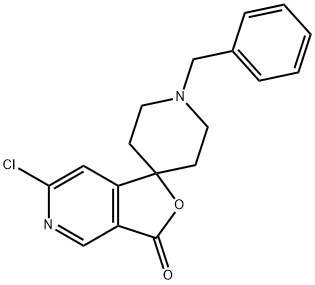 1'-Benzyl-6-chloro-3H-spiro[furo[3,4-c]pyridine-1,4'-piperidin]-3-one Struktur