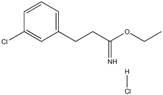 ethyl 2-(3-chlorophenyl)ethanecarboximidate hydrochloride Struktur