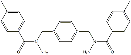 N',N''-[1,4-phenylenedi(methylylidene)]bis(4-methylbenzohydrazide) Struktur