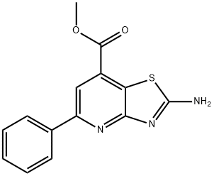 Methyl 2-amino-5-phenyl[1,3]thiazolo[4,5-b]pyridine-7-carboxylate Struktur