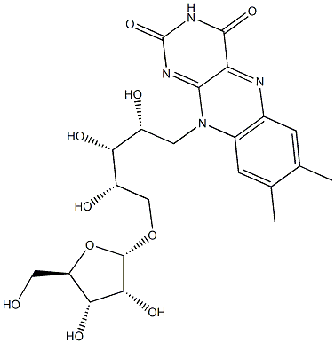 Riboflavin, 5'-O-a-D-ribofuranosyl- (9CI)