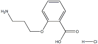 2-(3-aminopropoxy)benzoic acid hydrochloride Struktur