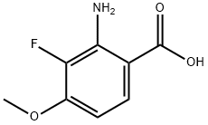 2-AMINO-3-FLUORO-4-METHOXYBENZOIC ACID Struktur