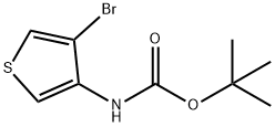 tert-butyl (4-bromothiophen-3-yl)carbamate Struktur