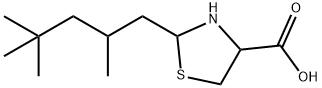 2-(2,4,4-trimethylpentyl)-1,3-thiazolidine-4-carboxylic acid Struktur