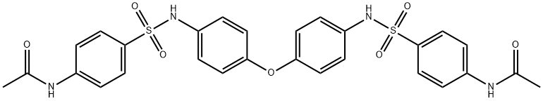 N,N'-[oxybis(4,1-phenyleneiminosulfonyl-4,1-phenylene)]diacetamide Struktur