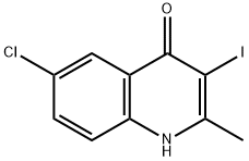 6-Chloro-3-iodo-2-methyl-1H-quinolin-4-one Struktur