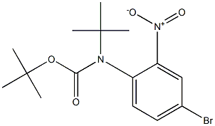 di-tert-butyl 4-bromo-2-nitrophenylcarbamate Struktur