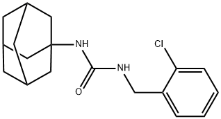 1-(2-chlorobenzyl)-3-[(3s,5s,7s)-tricyclo[3.3.1.1~3,7~]dec-1-yl]urea Struktur