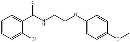 2-Hydroxy-N-[2-(4-methoxy-phenoxy)-ethyl]-benzamide Struktur