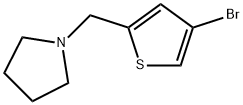 1-((4-bromothiophen-2-yl)methyl)pyrrolidine Struktur