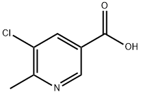 5-CHLORO-6-METHYLNICOTINIC ACID, 1256835-19-4, 結(jié)構(gòu)式