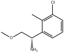 (1S)-1-(3-CHLORO-2-METHYLPHENYL)-2-METHOXYETHYLAMINE Struktur