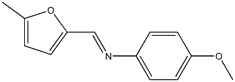 (4-methoxyphenyl)[(5-methyl-2-furyl)methylene]amine Struktur