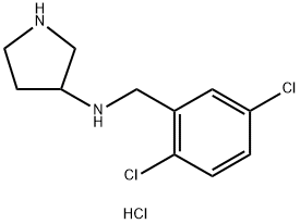 N-(2,5-DICHLOROBENZYL)PYRROLIDIN-3-AMINE HYDROCHLORIDE Struktur