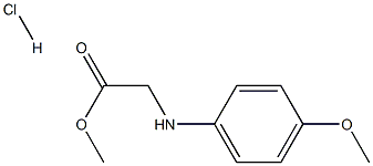 RS-4-methoxyphenylglycine methyl ester hydrochloride Struktur