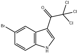 1-(5-Bromo-1H-indol-3-yl)-2,2,2-trichloroethanone Struktur