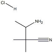 3-AMINO-2,2-DIMETHYLBUTANENITRILE HCL Struktur