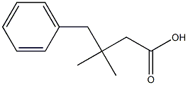 3,3-dimethyl-4-phenyl-butanoic acid Struktur