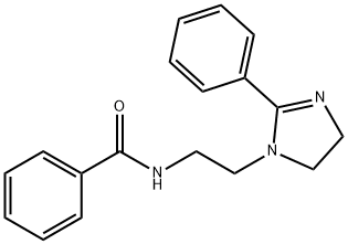 N-[2-(2-phenyl-4,5-dihydro-1H-imidazol-1-yl)ethyl]benzamide Struktur