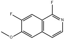 1,7-DIFLUORO-6-METHOXYISOQUINOLINE Struktur