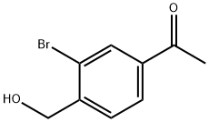 1-(3-bromo-4-(hydroxymethyl)phenyl)ethanone Struktur