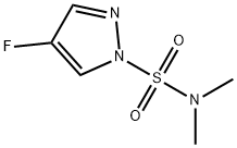 4-Fluoro-N,N-dimethyl-1H-pyrazole-1-sulfonamide Struktur