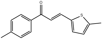 (2E)-1-(4-methylphenyl)-3-(5-methylthiophen-2-yl)prop-2-en-1-one Struktur