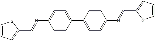 N,N'-bis(2-thienylmethylene)-4,4'-biphenyldiamine Struktur