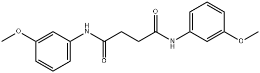 N,N'-bis(3-methoxyphenyl)succinamide Struktur