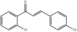 (2E)-1-(2-chlorophenyl)-3-(4-chlorophenyl)prop-2-en-1-one Struktur