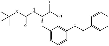 L-Phenylalanine, N-[(1,1-dimethylethoxy)carbonyl]-3-(phenylmethoxy)- Struktur