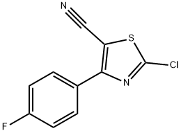 2-氯-4-(4-氟苯基)-5-噻唑甲腈, 1628265-17-7, 結(jié)構(gòu)式