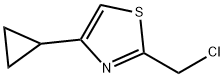 2-(chloromethyl)-4-cyclopropyl-1,3-thiazole hydrochloride Struktur