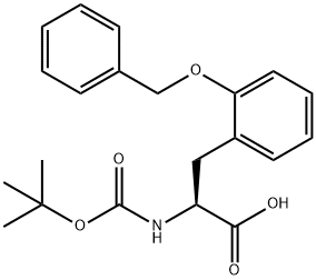 N-Boc-L-2-phenylmethoxy-Phenylalanine Struktur