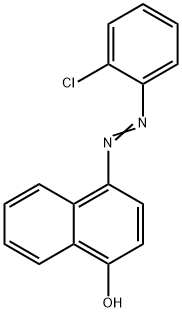 4-[(2-chlorophenyl)diazenyl]-1-naphthol Struktur