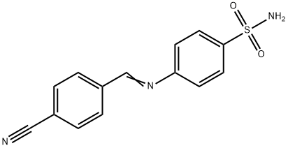 4-[(4-cyanobenzylidene)amino]benzenesulfonamide Struktur