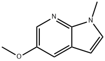 5-METHOXY-1-METHYL-1H-PYRROLO[2,3-B]PYRIDINE Struktur