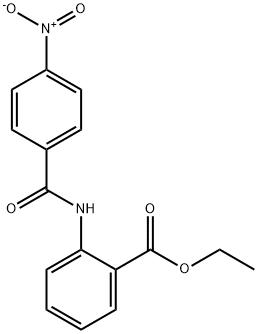 ethyl 2-{[(4-nitrophenyl)carbonyl]amino}benzoate Struktur